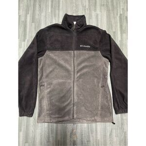 Columbia Full Zip Jacket Men’s Sz S Black/ Gray Fleece